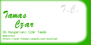tamas czar business card