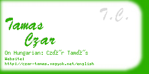 tamas czar business card